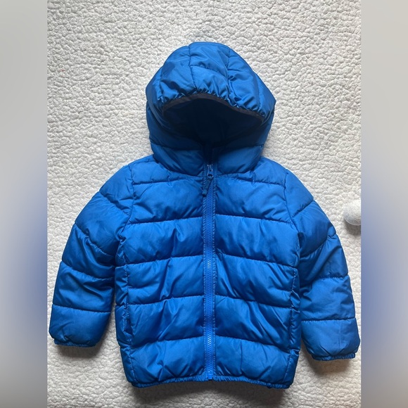 Blue Puffer Jacket with Hood, Children’s Place. Size 4T - Picture 1 of 2